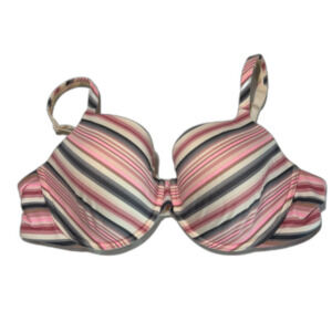 Victoria’s Secret 40C Body By Victoria Lined Full Coverage Bra Striped Pink